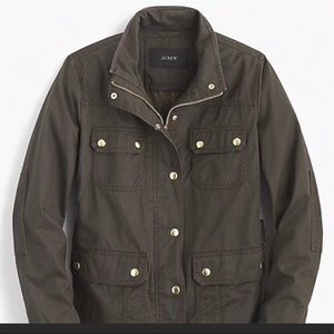J. Crew Downtown Field Jacket Waxed Canvas Small
